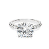 Cerchio Angelo Round Cut Moissanite Ring