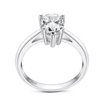 Lacrima Moissanite Solitare Ring - Vosali