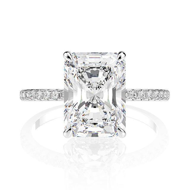 Smeraldo Eternità Moissanite Ring - Vosali