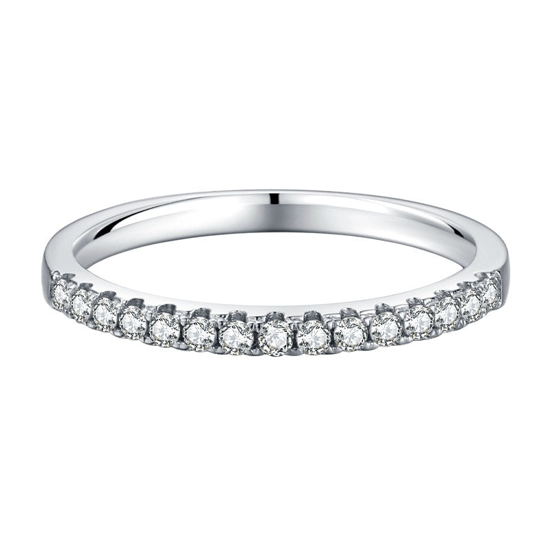 Round Cut Eternity Half Band